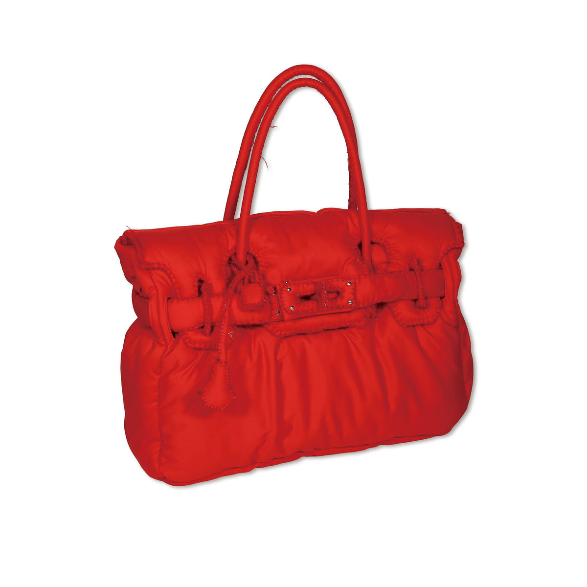 hand made hand stitched tote(red)